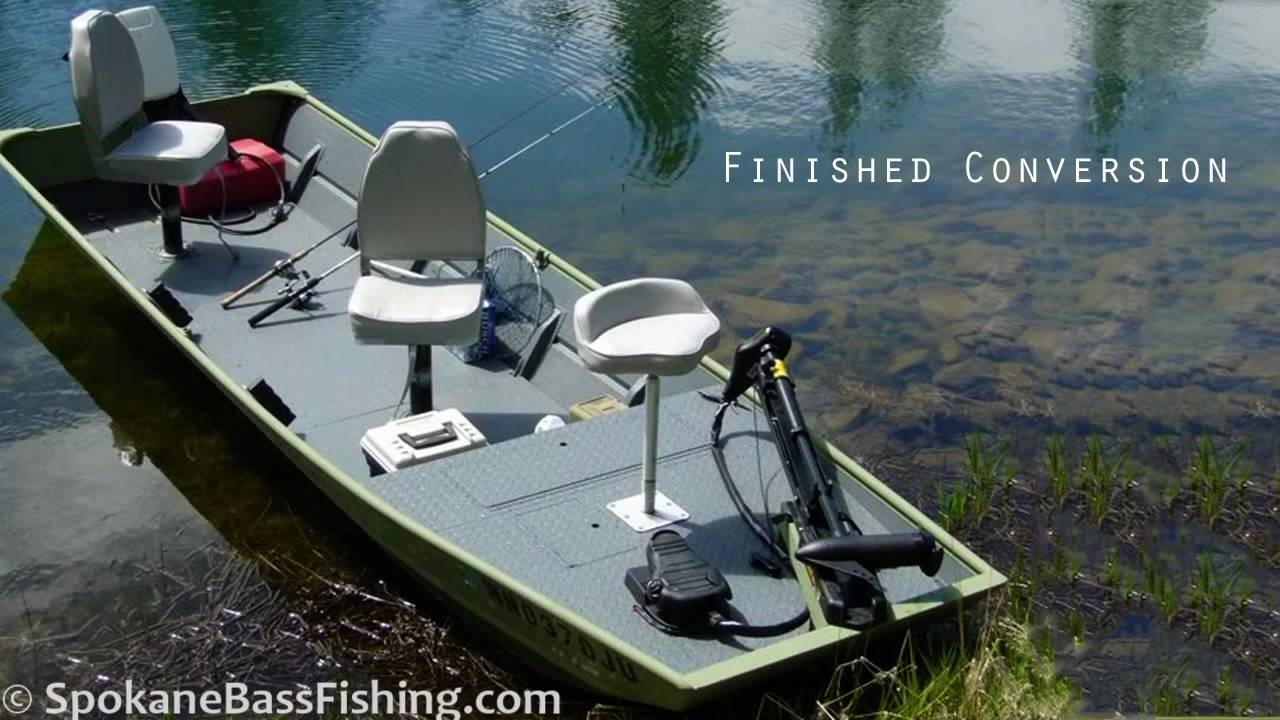 (HD) Jon Boat to Bass Boat Conversion ( Modification Project )