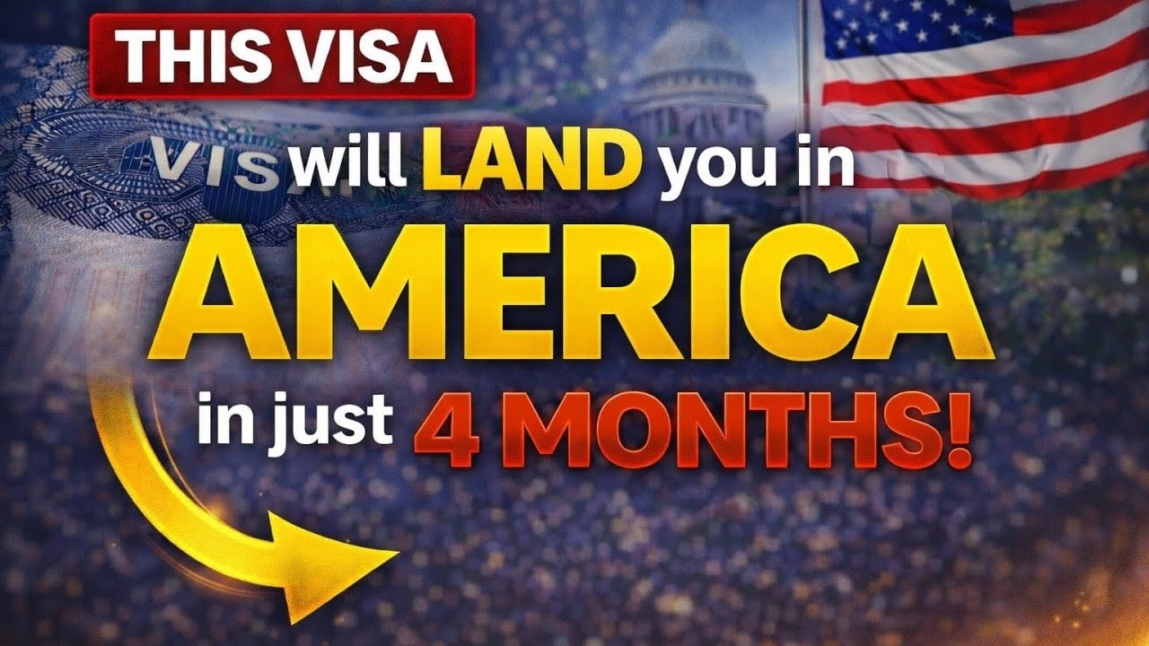THIS VISA will LAND you in AMERICA in just 4 MONTHS!!