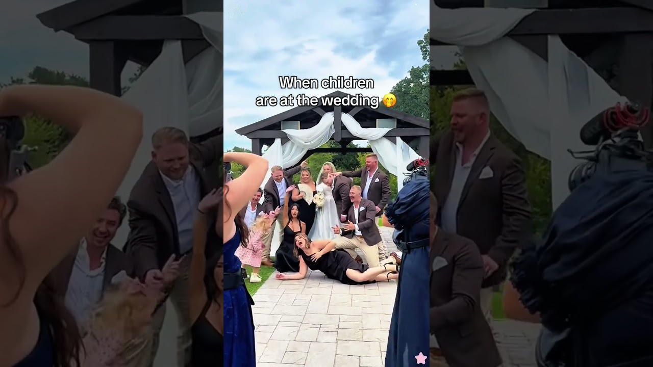 Kids at weddings&hellip; unpredictable!#funny #kids #baby #fail #wedding #flowergirl #love #fun