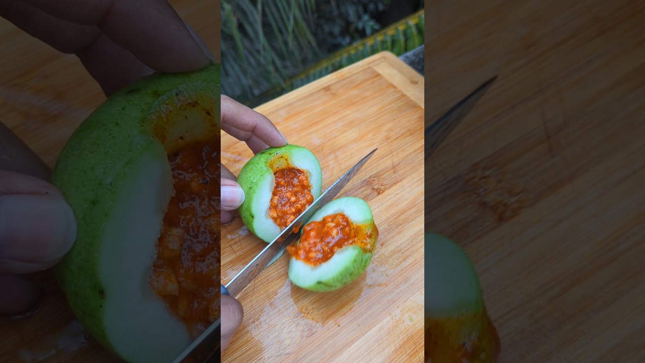 Traditional Fresh Guava Masala 🤤 | #shorts #food #masala #guava