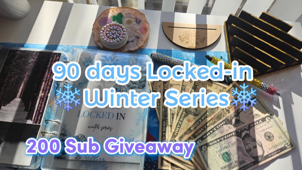 ❄️Saving 90-days Locked-in💖200 Sub Giveaway❄️#90dayschallenge  #lowincomebudget❄️ #kofi❄️#etsy 