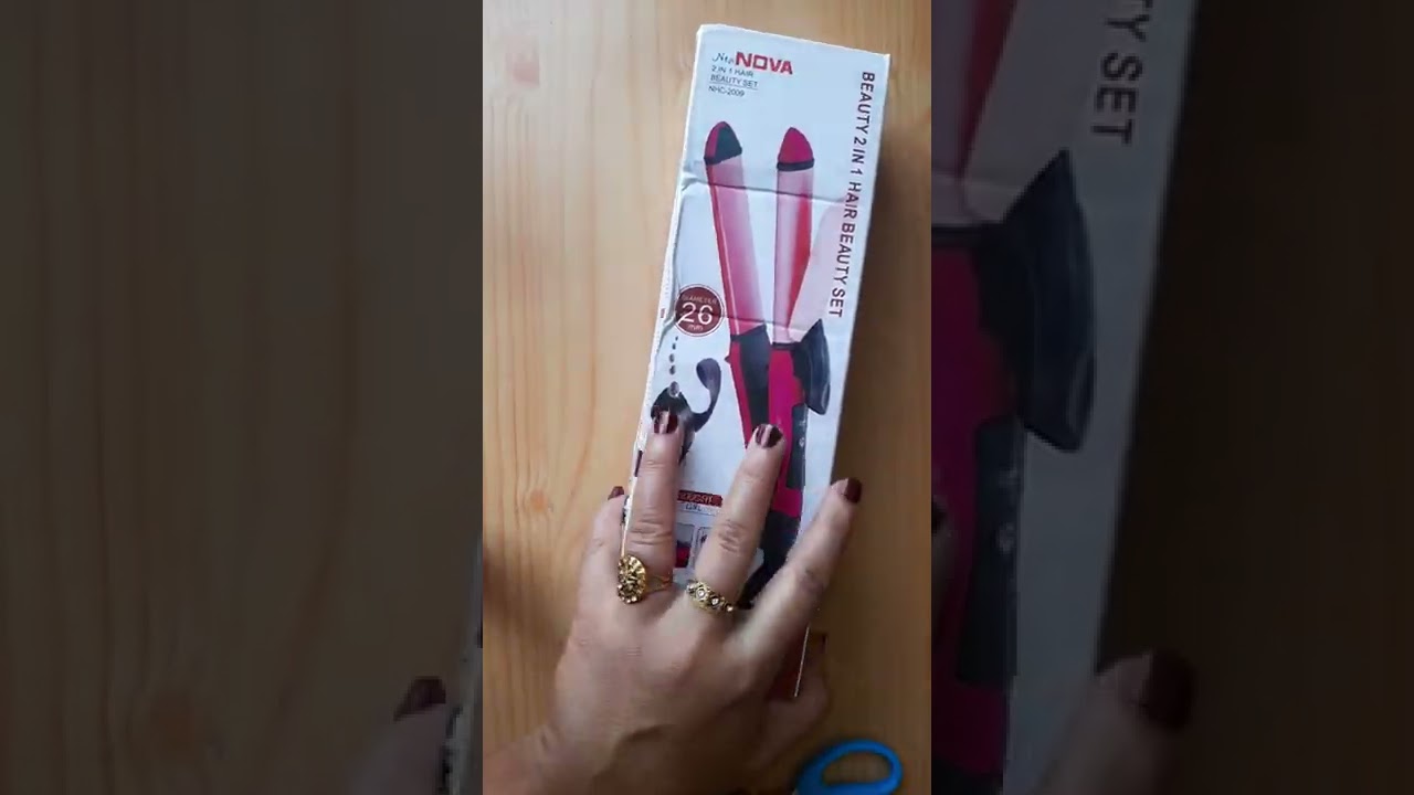 Unboxing Nova Hair Straightner and Curler|Unboxing 2 in 1 hair beauty set  | #shorts #unboxing