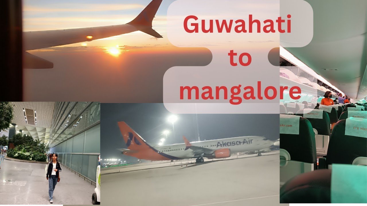 kumno ban check in ha airport #guwahati to Mangalore mini vlog #flights