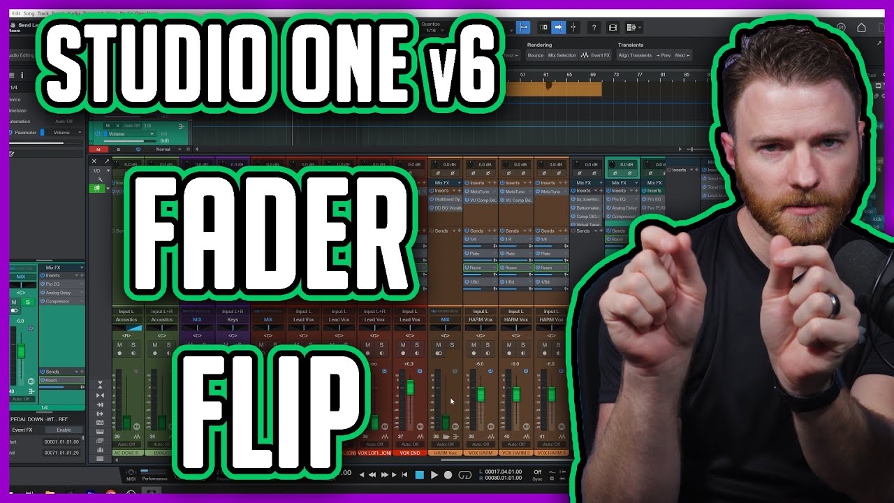Studio One v6: Фейдер Флип