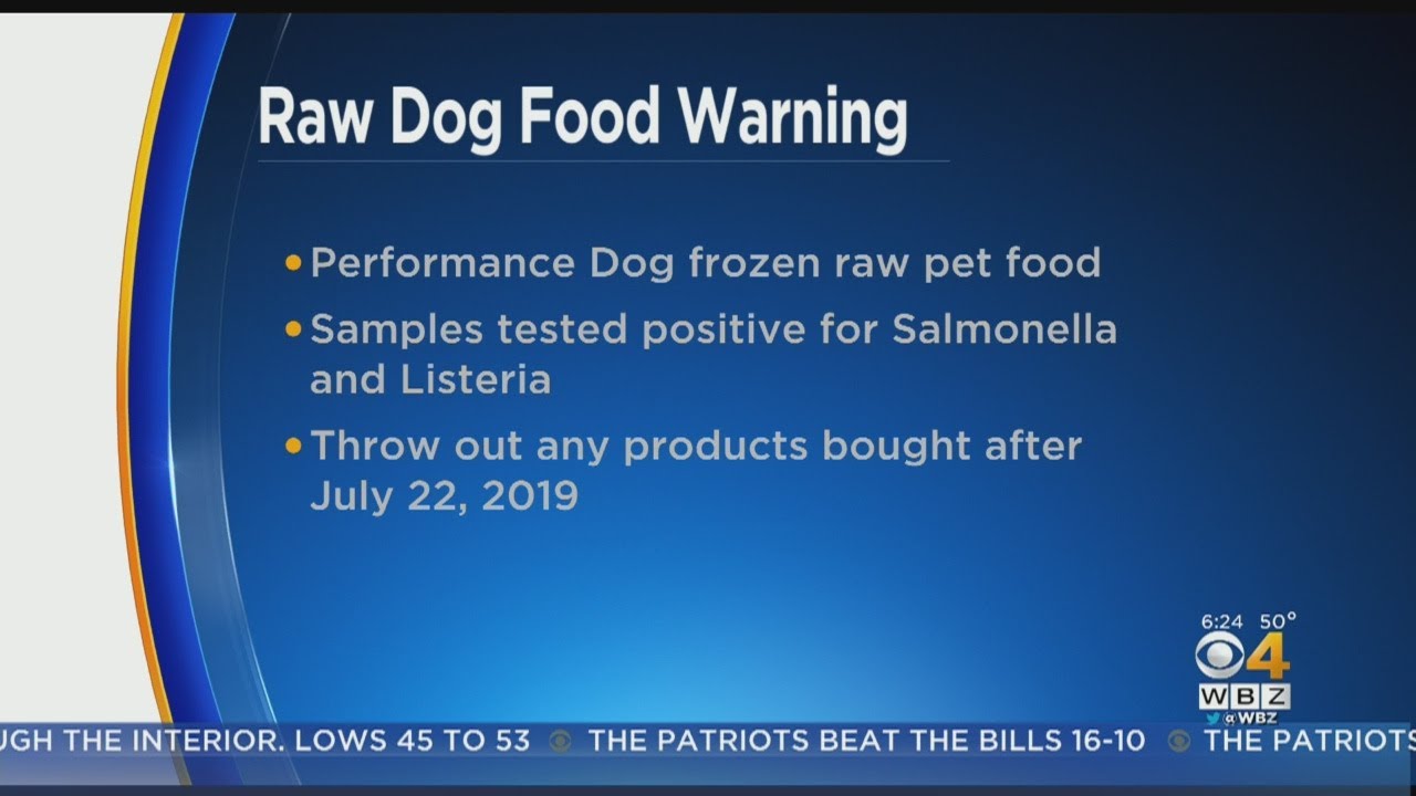 FDA Issues Raw Dog Food Warning
