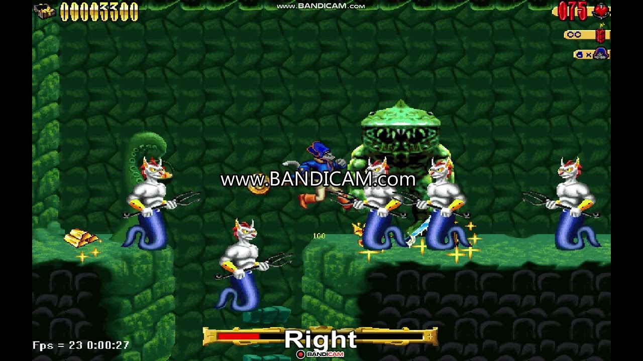 Captain claw level custom Aquatis Battle perfect score 