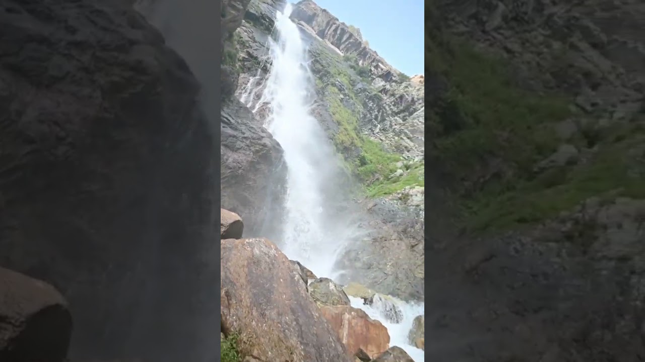 Swat Water 💦 Fall #swat #waterfall #kalam #mahodandlake #travel #biketour #kalamtour