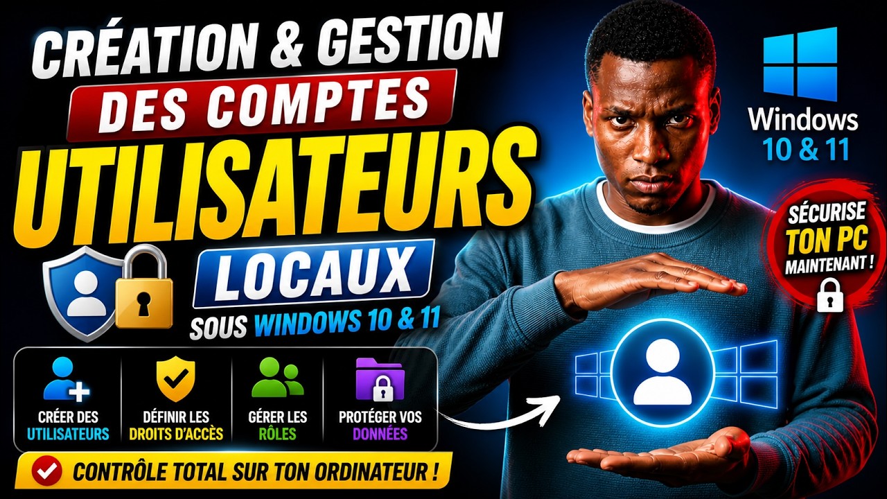 CRÉATION ET GESTION DES COMPTES UTILISATEURS LOCAUX SOUS WINDOWS 10 & 11