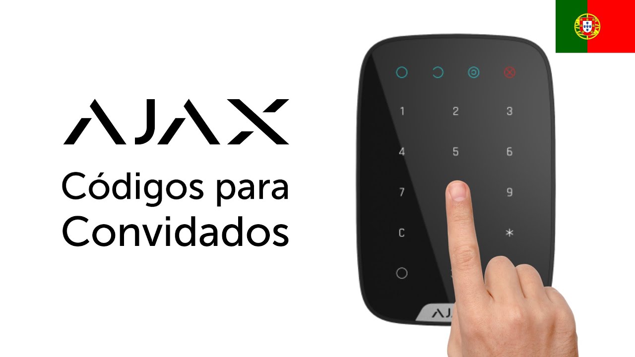 Configuração do Código do Teclado para Convidados | Sistema de Alarme Ajax