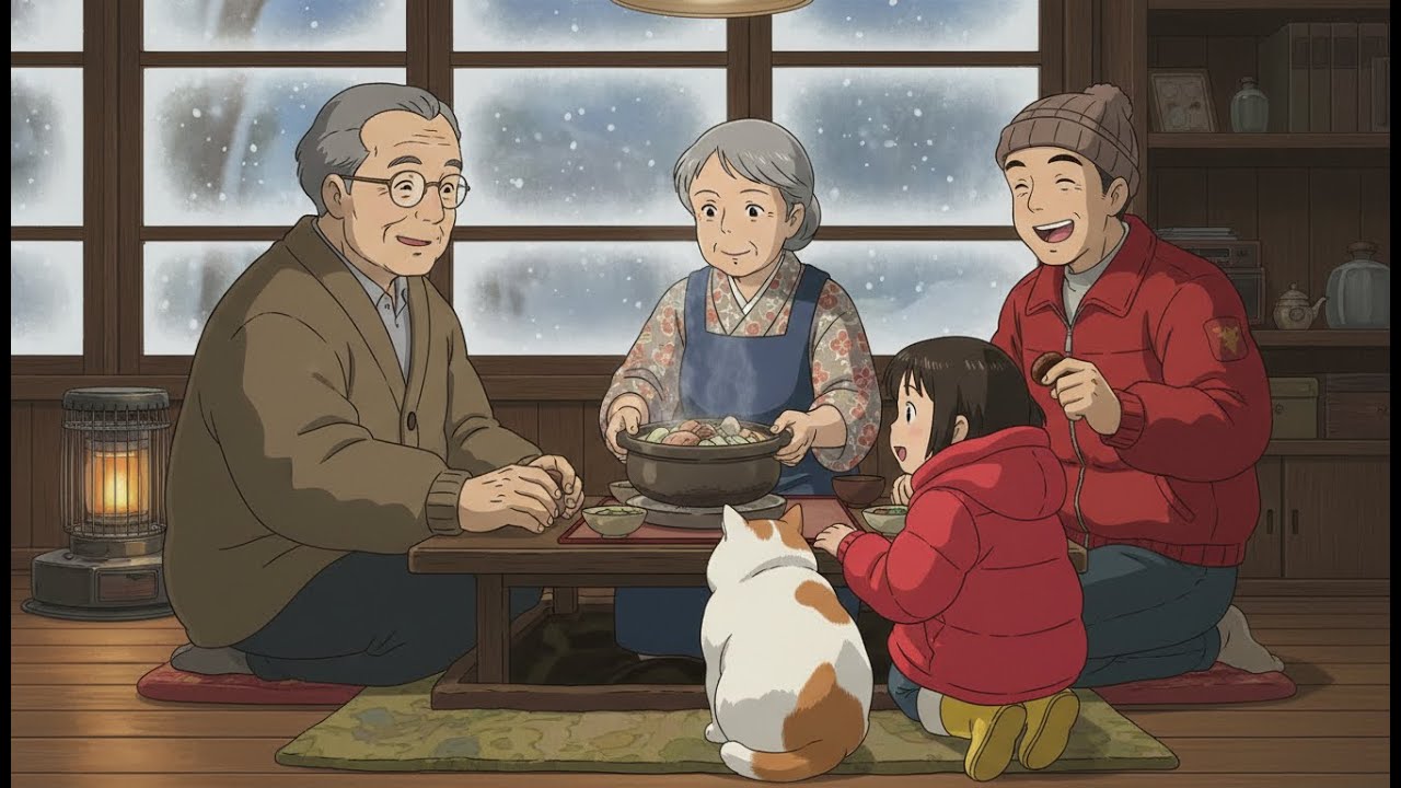 A Quiet Winter Week With My Grandparents ❄️ | Ghibli-Style Cozy Life