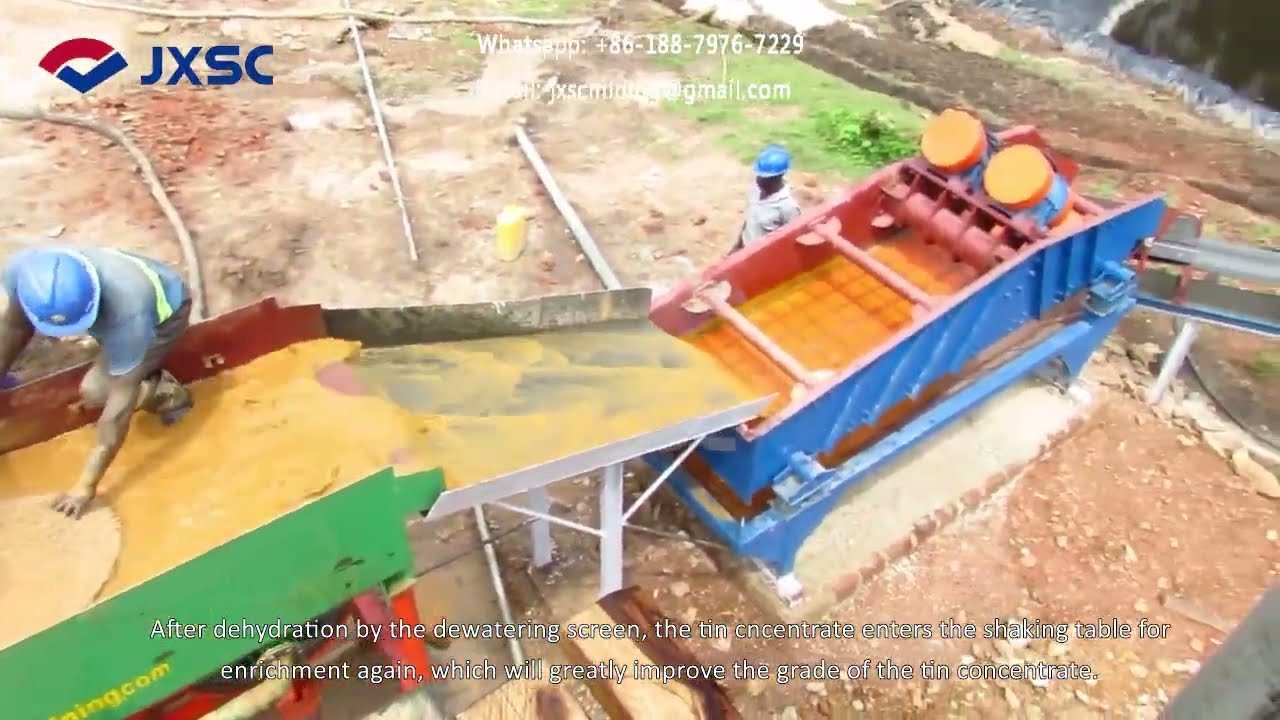 Small-Capacity Tin Ore Gravity Separation Working Site