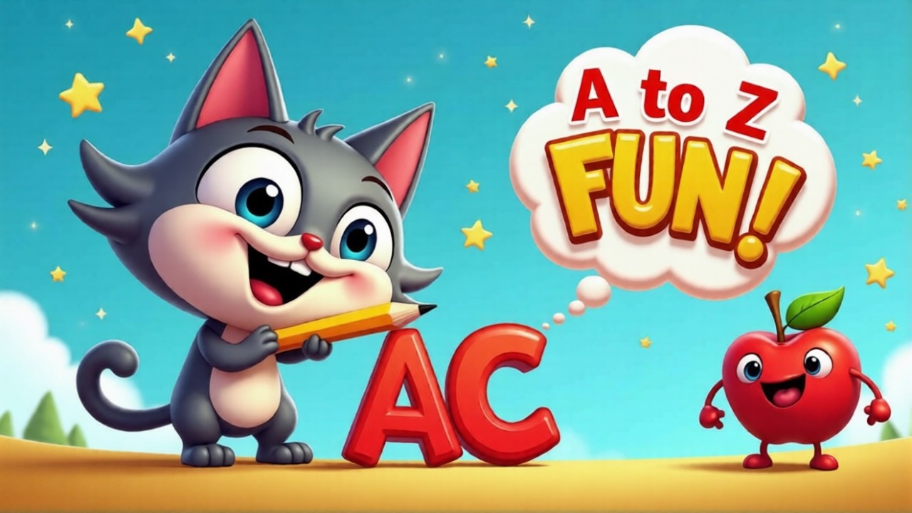 Alphabets Drawing A to Z | Learning Alphabet ABC | ABCD for Kids-54