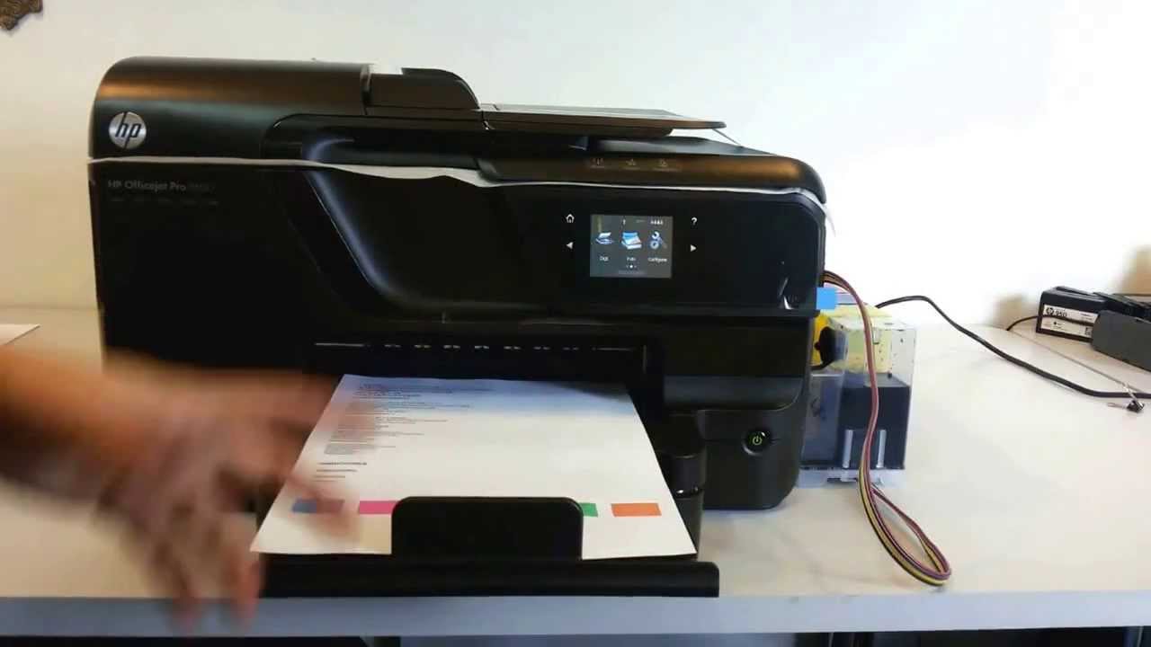 COMO USAR A IMPRESSORA HP OfficeJet Pro 8100/8600/251/276 - com BULK INK ECOPLUS -  parte 2