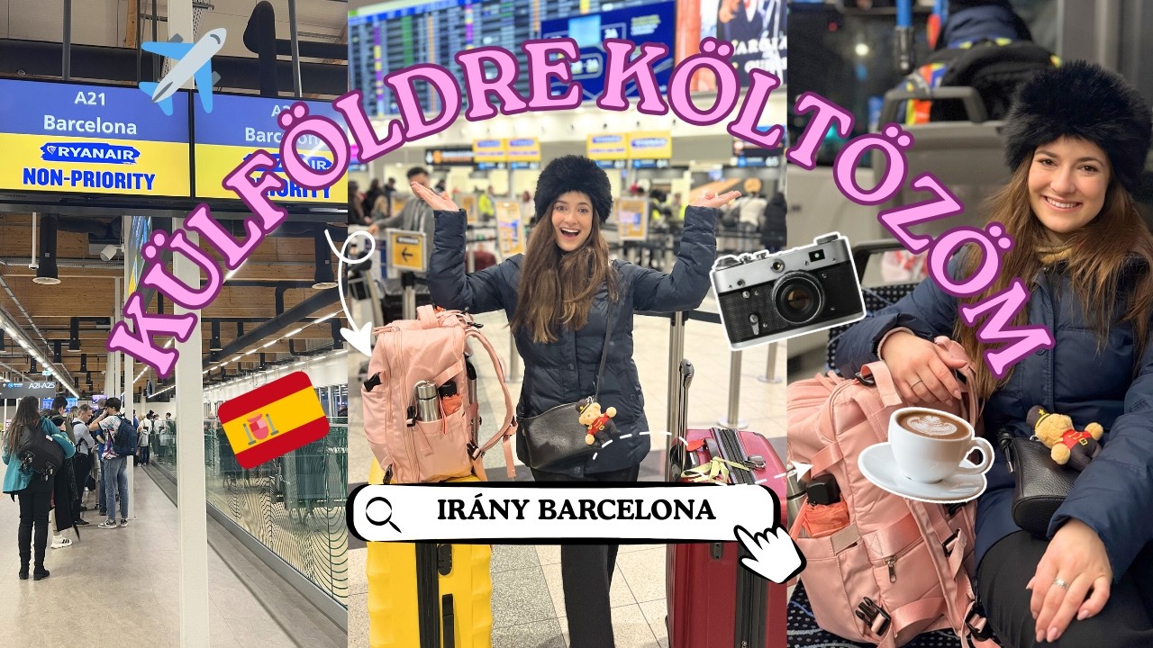Barcelonába Költözöm!🤩🇪🇸✈️ - Pakoljunk Be Fél Év Spanyolországra!😍 Fónagy Kitti Márta