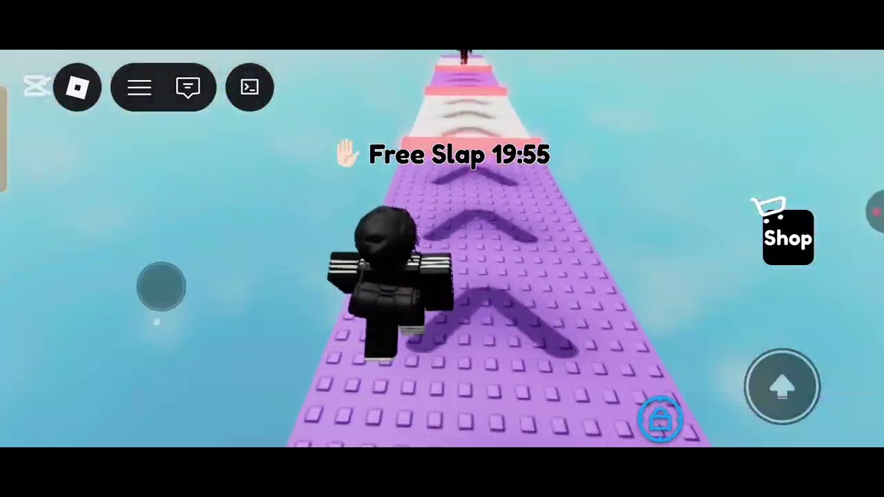 Playing wall hop game :) 