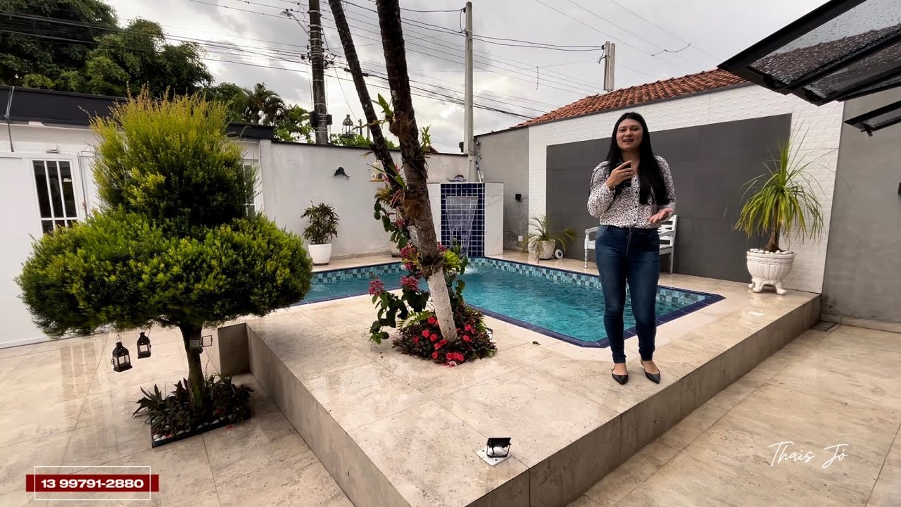 Casa com piscina no Balneário Florida em Praia Grande SP 🏖️🌊