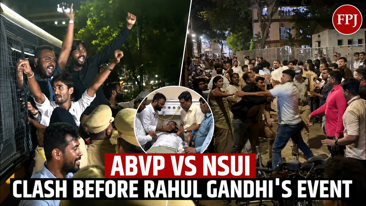 Скандал в COEP (Пуна): столкновение студентов ABVP и NSUI перед мероприятием Рахула Ганди &laquo;Chhatr...