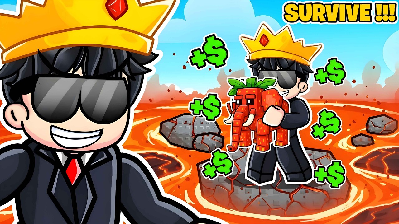 I Tried SURVIVE LAVA FOR BRAINROTS for the First Time in Roblox!