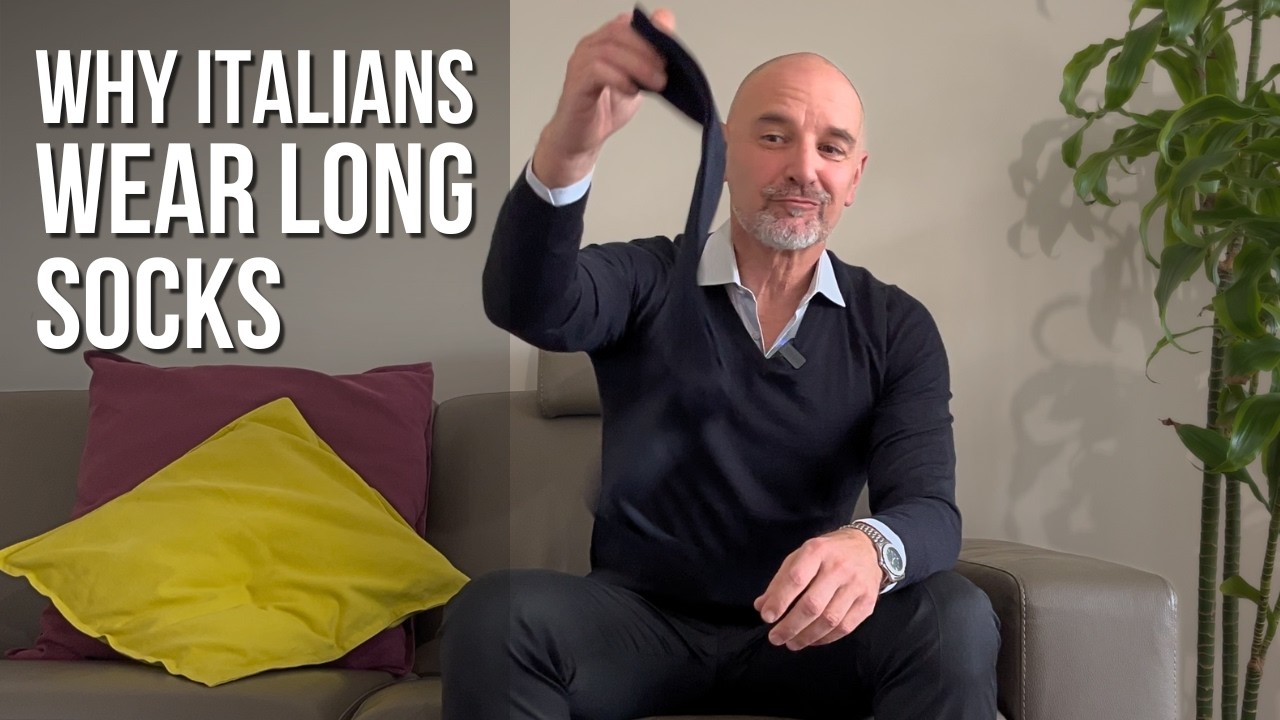 Why Italians Love Long Socks | The Classic Italian Style Secret #italianstyle #dresslikeitalians