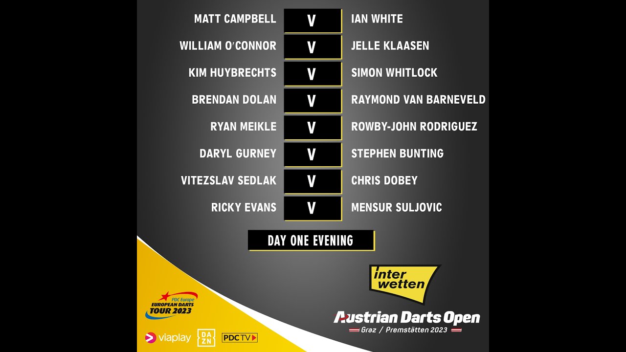PDC Austrian Darts Open 2023 Round 1 Ryan Meikle v Rowby-John Rodriguez 2023 04 21 HUN