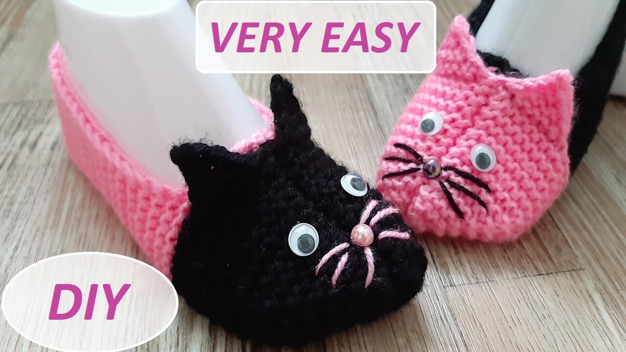 🐱 KITTENS (КОТИКИ) тапочки, с которыми справится новичок 🐱