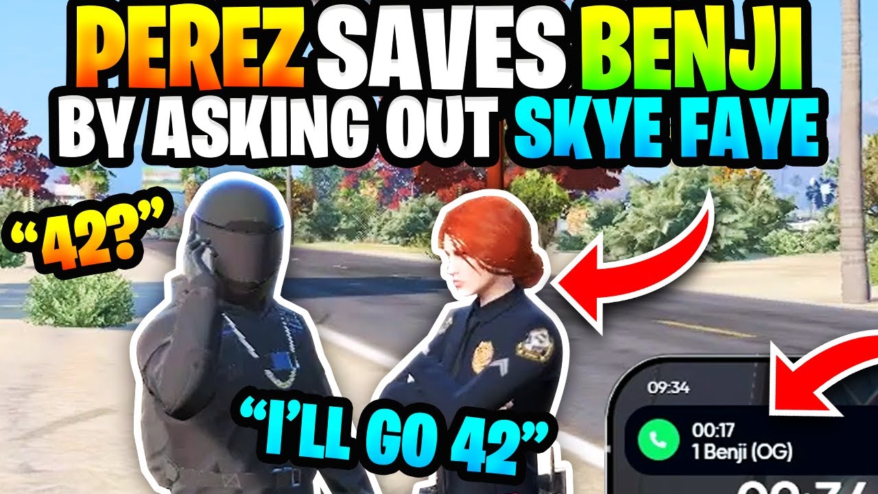 PEREZ SAVES BENJI BY ASKING SKYE FAYE OUT & TO GO OFF DUTY - NoPixel 4.0 - GTA RP - Achez Perez