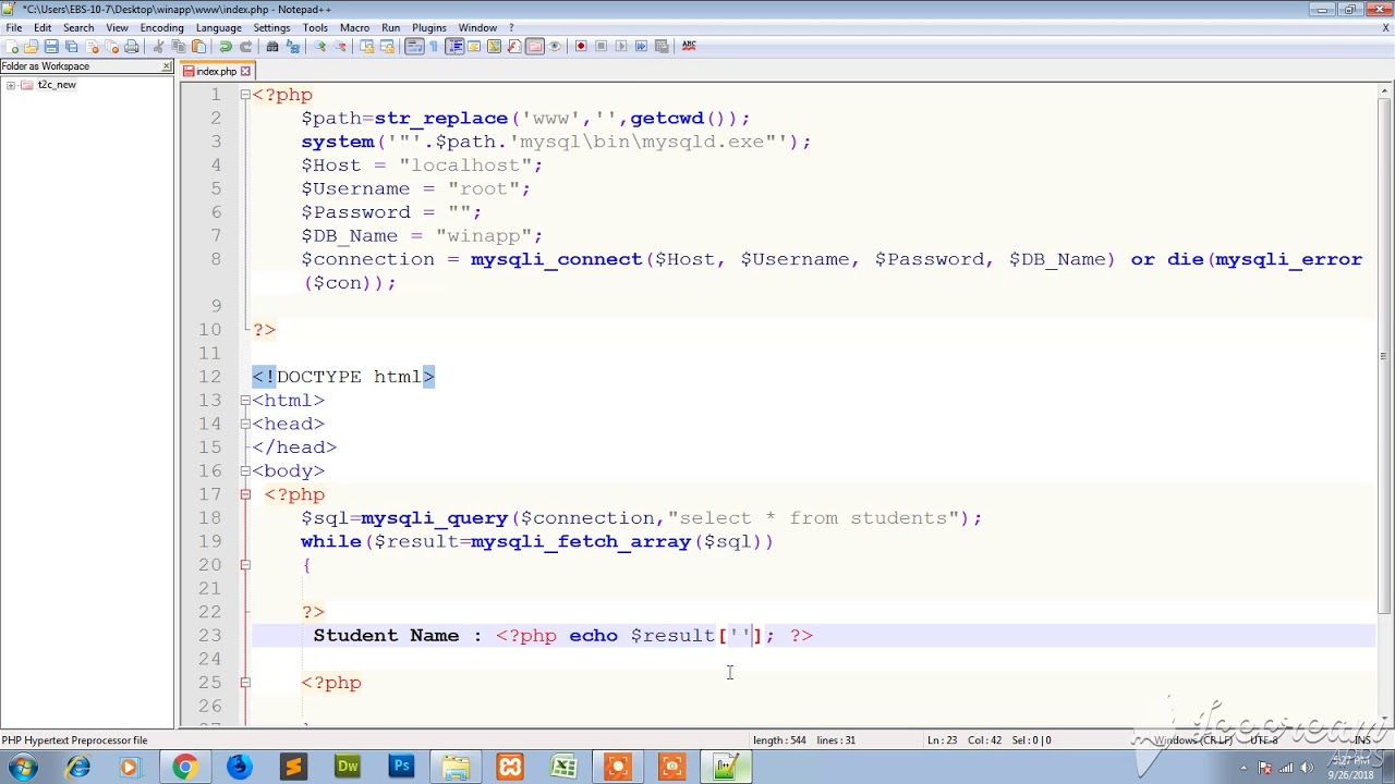 Create Desktop Application with PHP,PHP Desktop,Mysql part 2