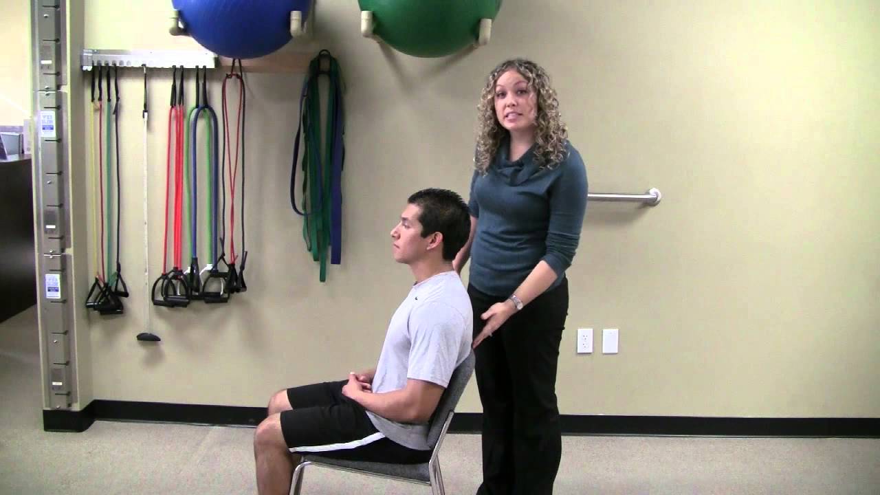 Mid Back Extension Stretch- Seated