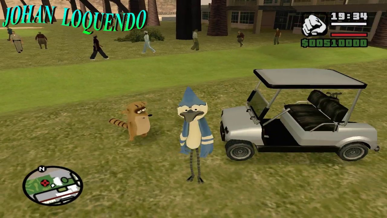 LOQUENDO GTA SA:UN DIA CON MORDECAI Y RIGBY