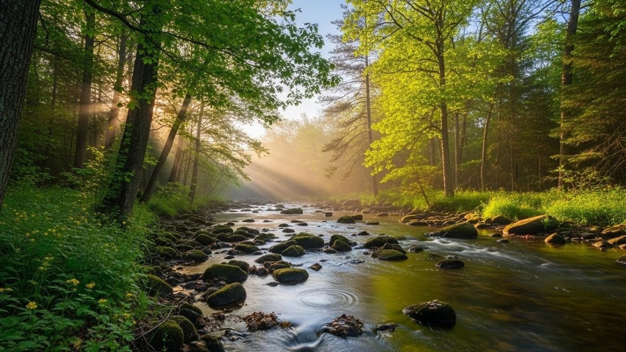 River Soundscape 🌿 Peaceful Water Ambience for Meditation, Study, and Relaxation #467