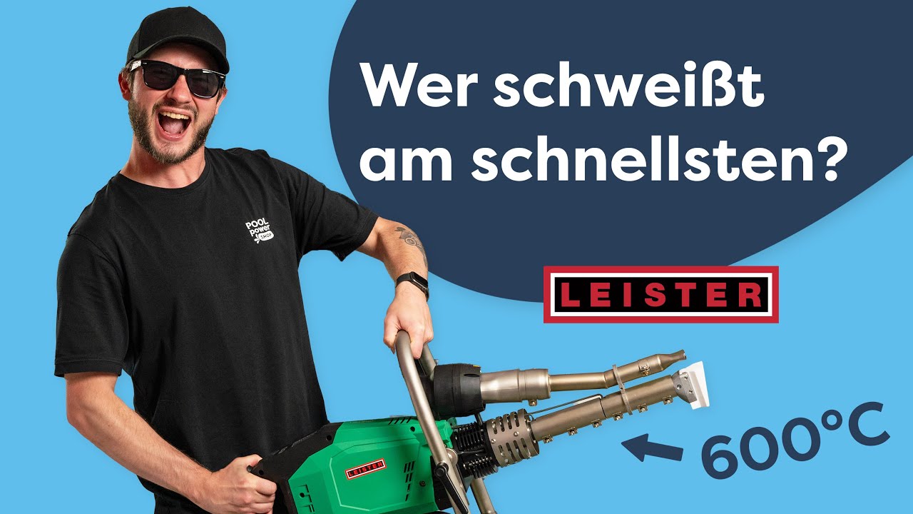 Poolfolie verschweißen mit Leister | Laie gegen Profi im Schweiß-Rennen!