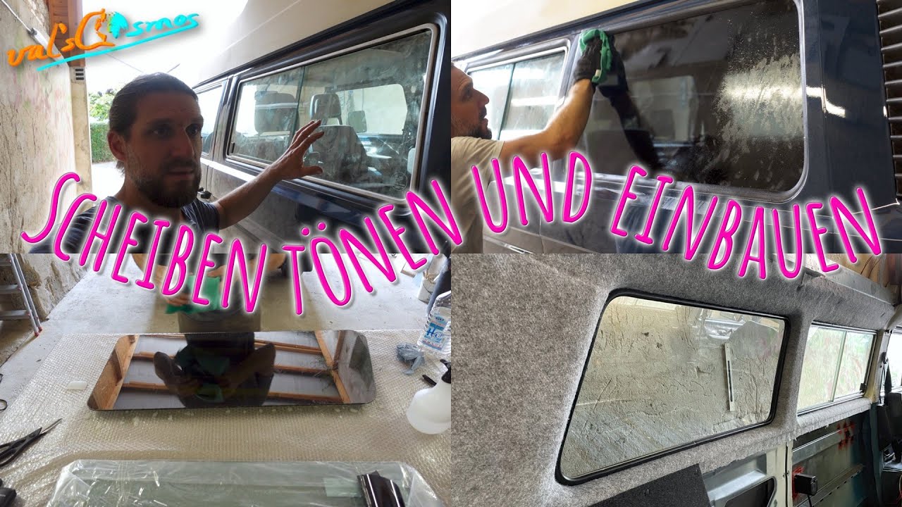 Seitenscheiben tönen und einbauen - VW Bus T3 Camper Innenraum Restauration Teil 35