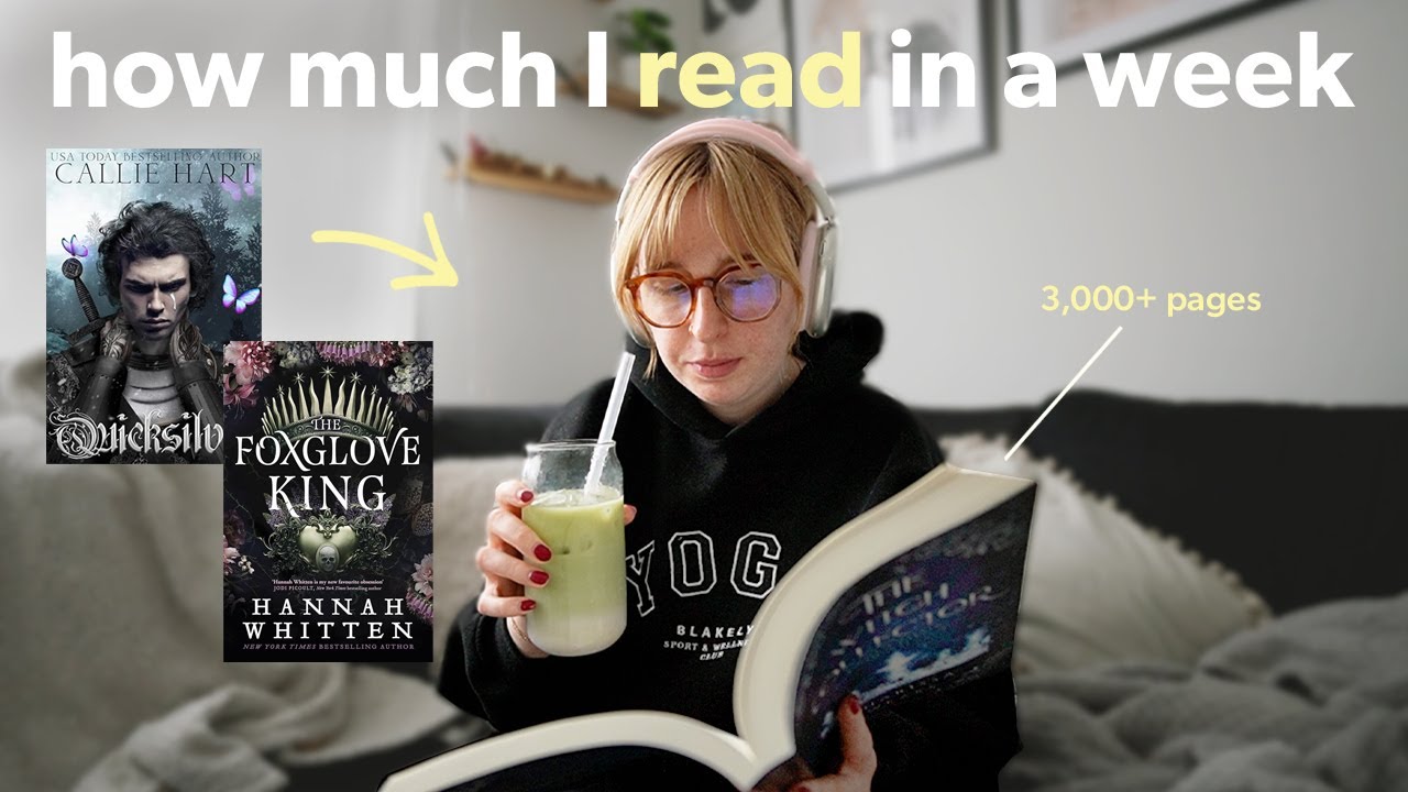 How much I read in a week *realistic as a fast reader* 📖🎧 TBR & kindle reading vlog