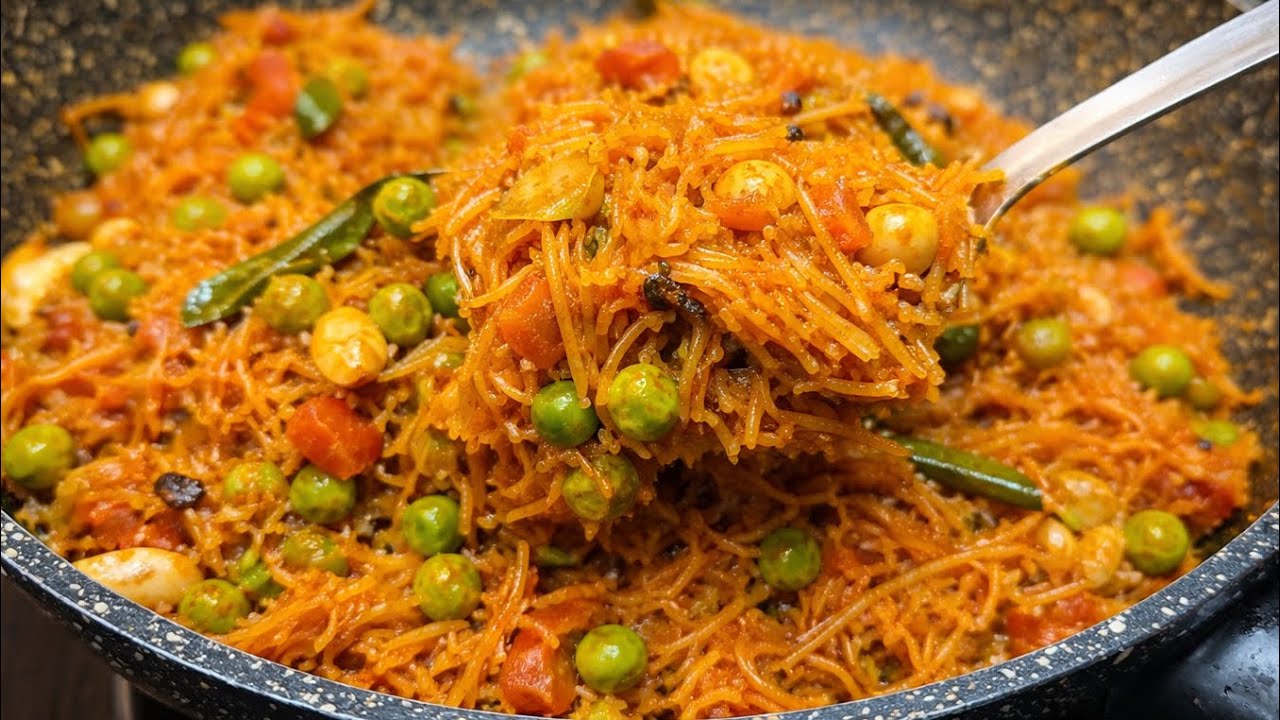 Tomato Samiya | Samiya Upma | Healthy Breakfast Recipe | Tomato Vermicelli Upma 