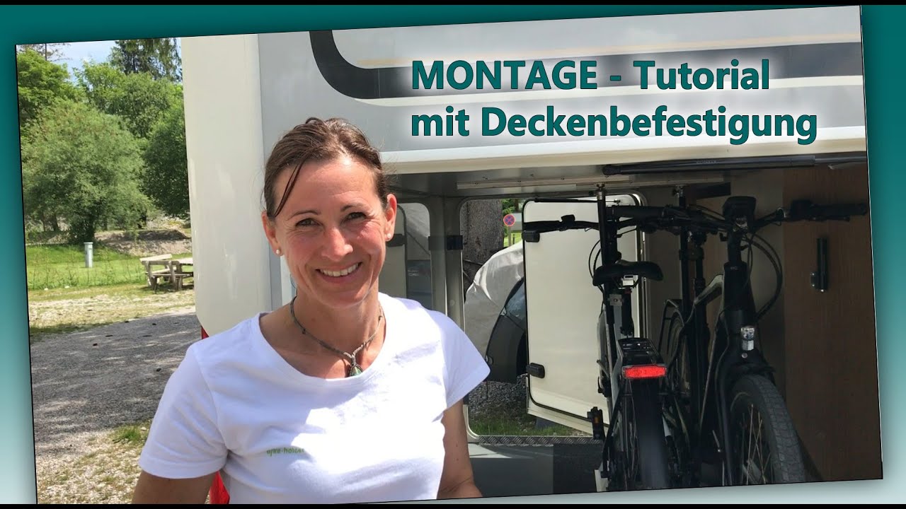 Fahrräder im Wohnmobil befestigen mit der bike-holder Comfort Fahrradhalterung
