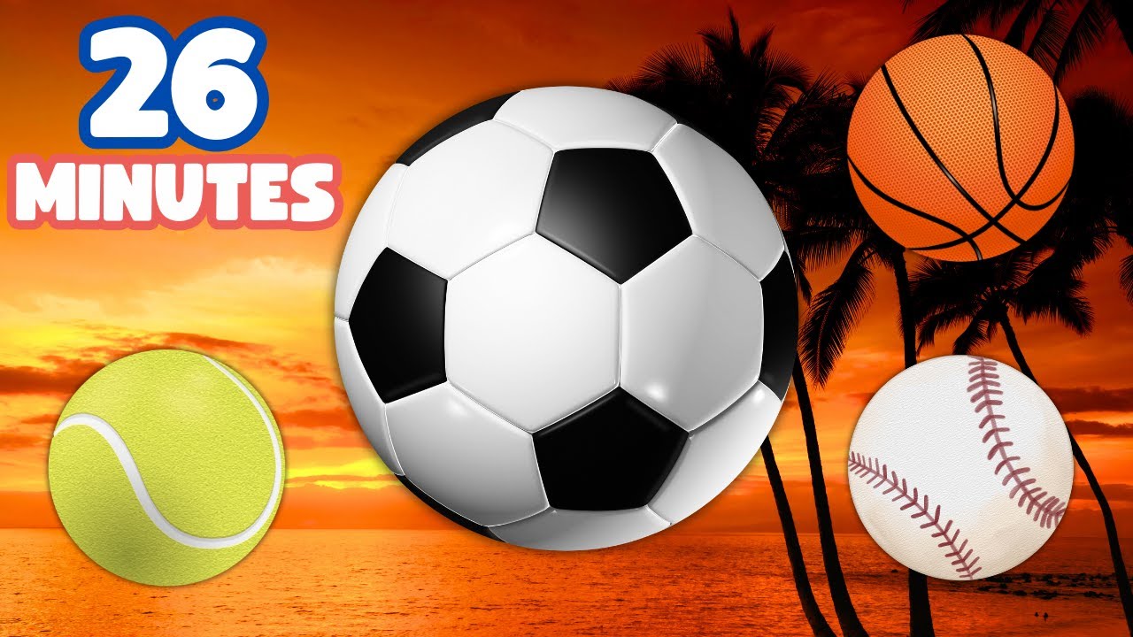 26 Minutes | Learning Balls in English for Everyone ⚽️