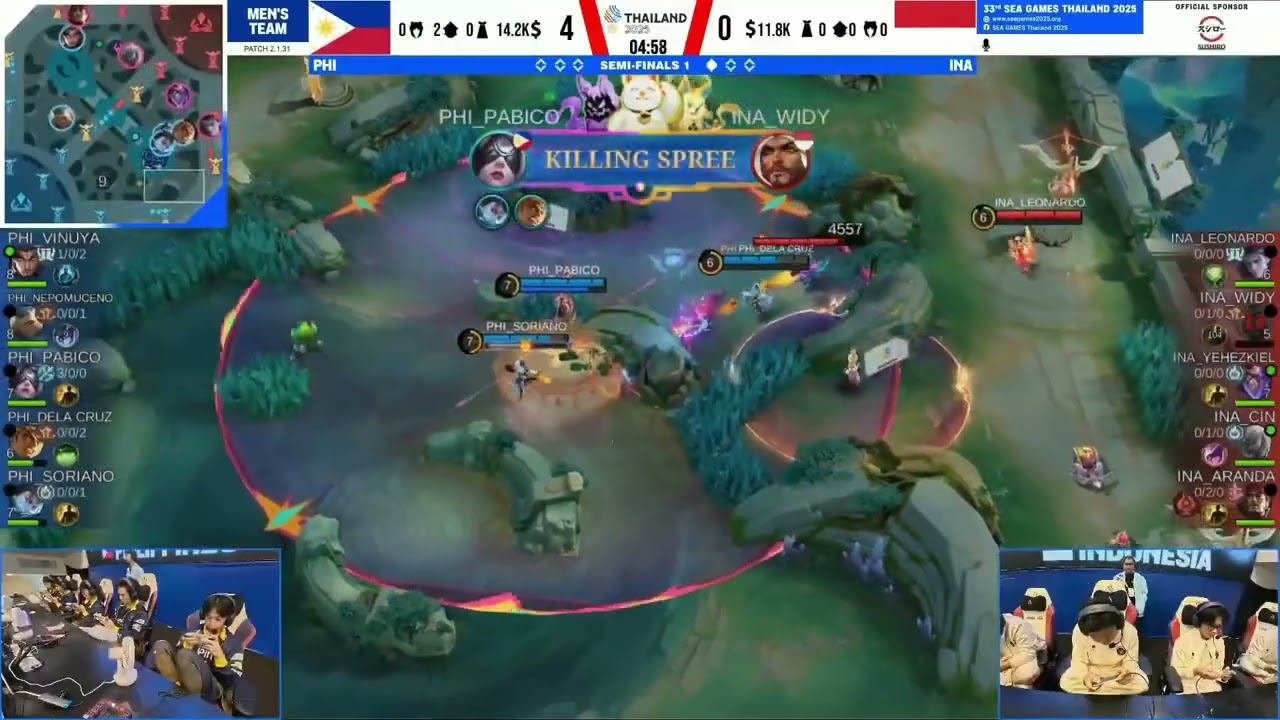 PHILIPPINES vs INDONESIA GAME 2 SEA GAMES 33 THAILAND Men's MLBB Knockout Stage   PHI vs INA
