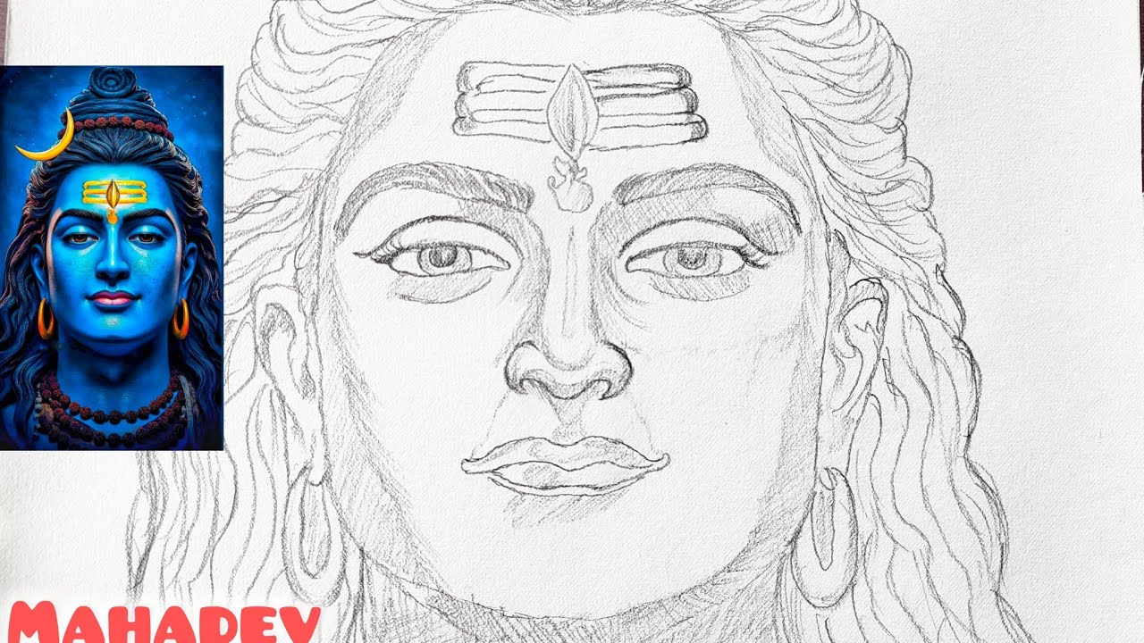 Lord Shiva drawing easy  Mahadev drawing@MuNuToons96 #mahadev #trending #tutorial #youtubeshorts