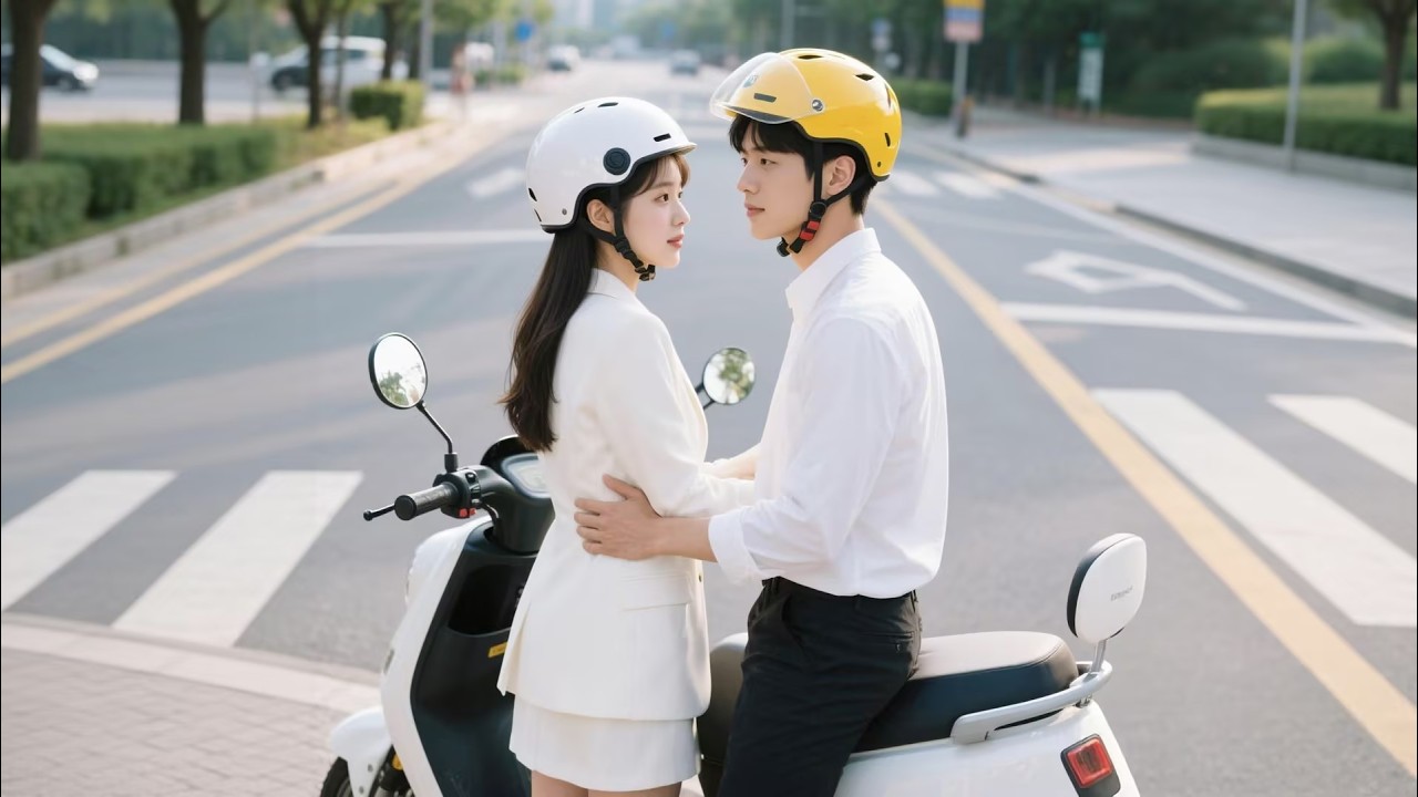 女孩和男友騎著電動車赴宴被嘲笑，沒想到男人竟然是首富繼承人，身分曝光驚呆眾人！#短劇 #逆襲 #反轉 #甜寵 #總裁