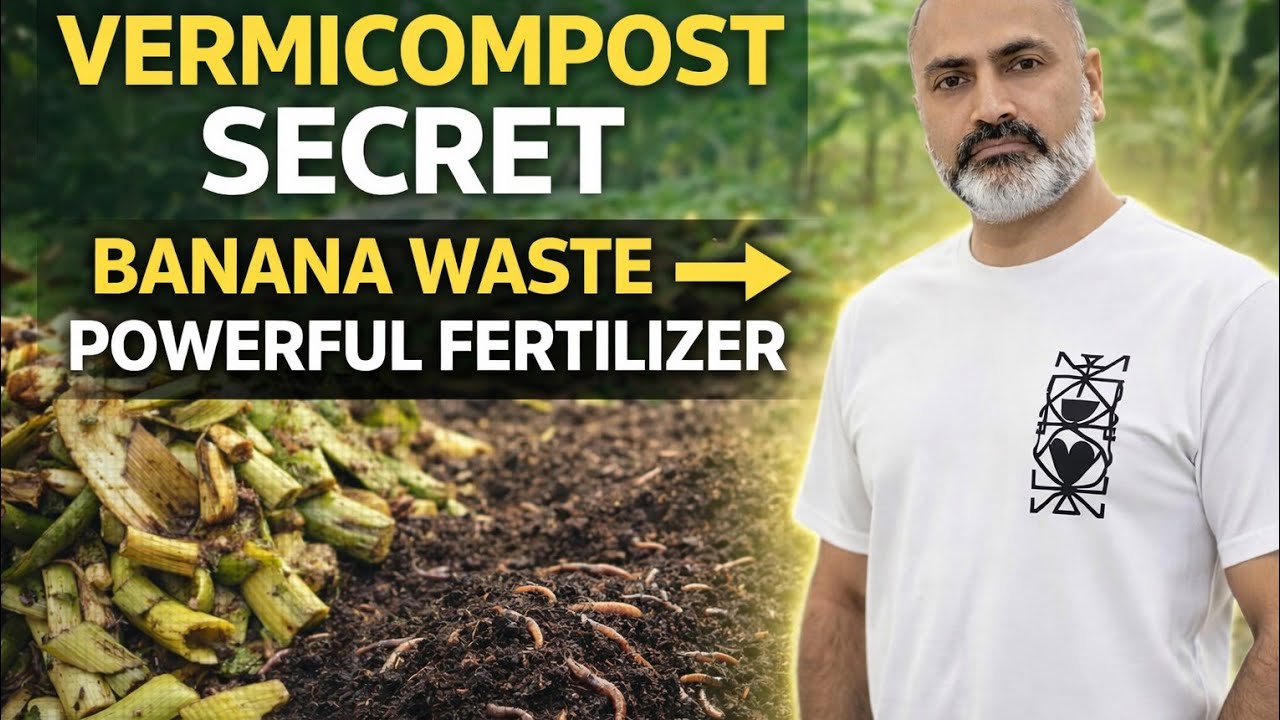 Banana Waste Vermicompost: Turn Farm Waste into Powerful Organic Fertilizer