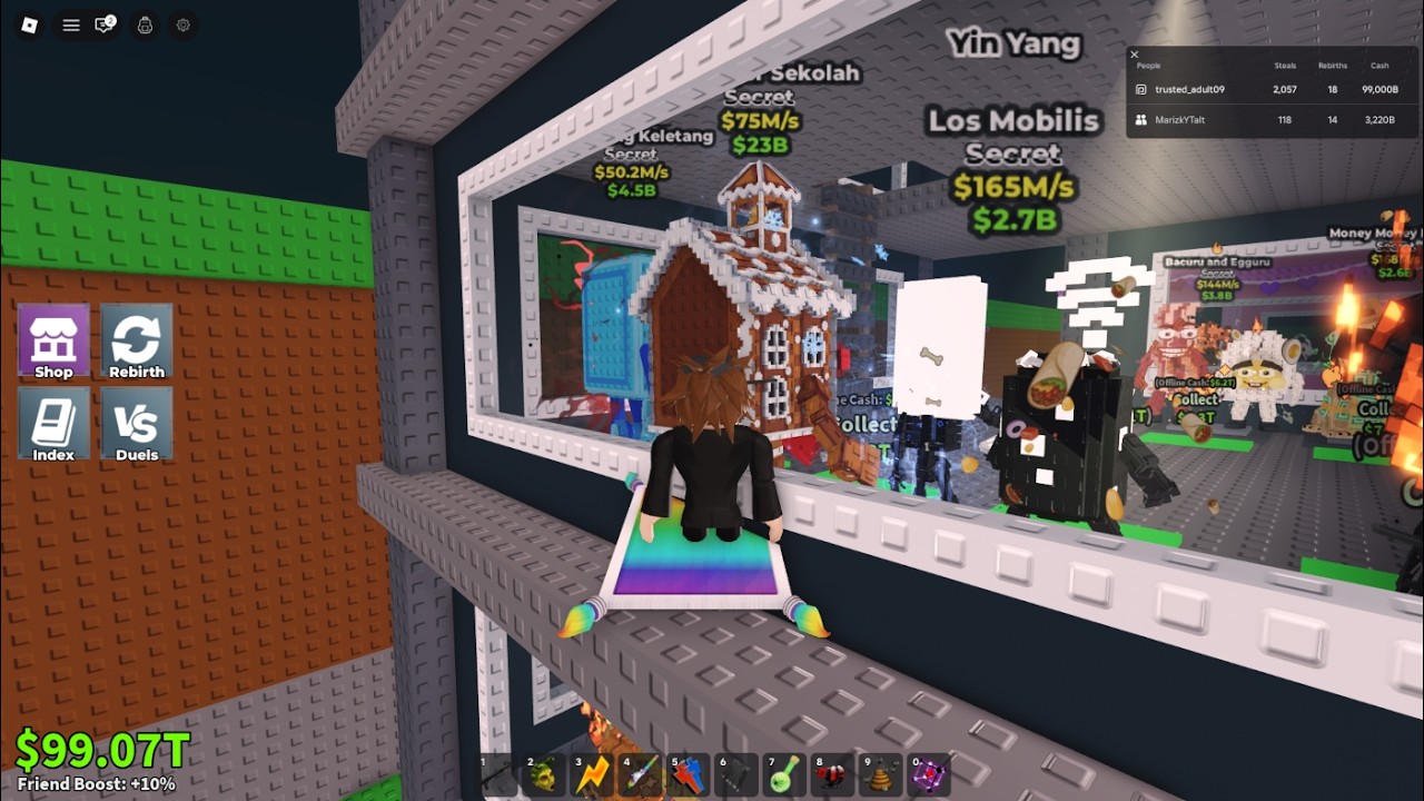 RAIDING private servers during the Saturday Admin Abuse in STEAL A BRAINROT