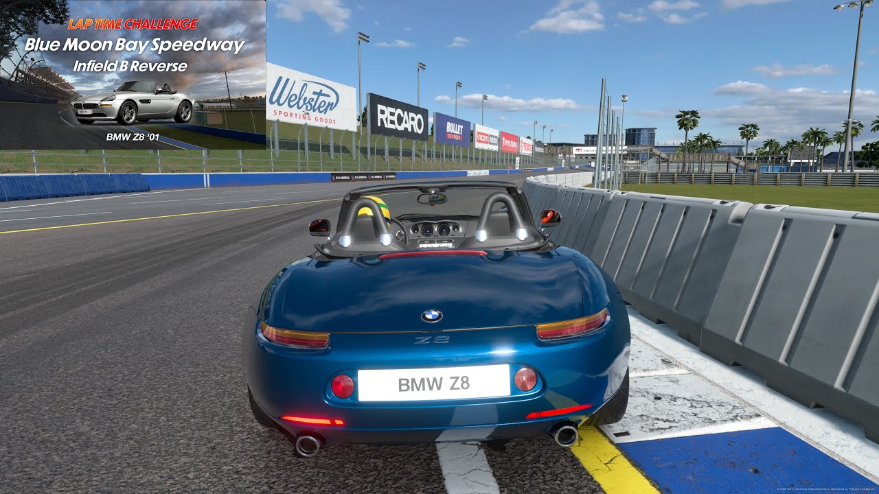 Gran Turismo 7 | Lap Time Challenge | Blue Moon Bay Speedway - Infield B Reverse | BMW Z8