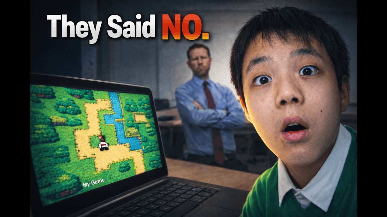 They banned games, so I coded my own secret one.