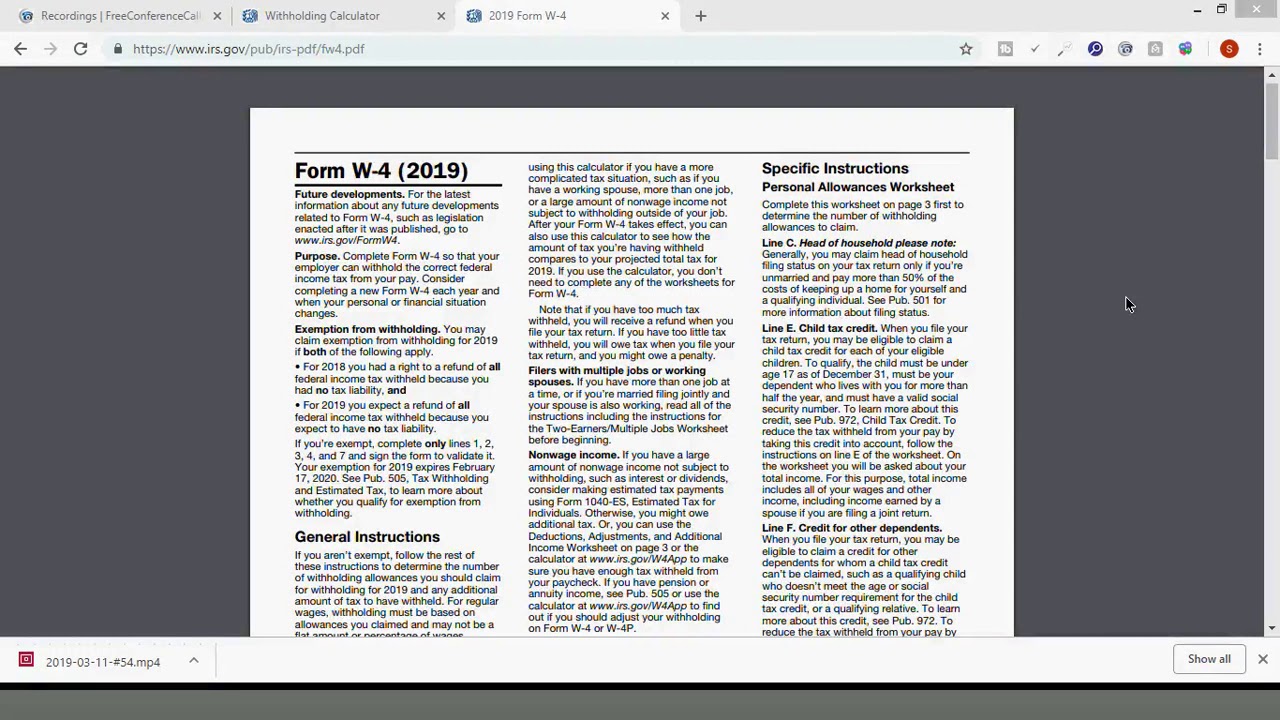 How To Fill Out Your 2019 W4 Tax Form | IRS Withholding Calculator
