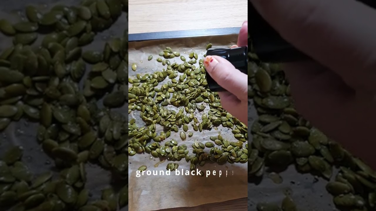 Roasted Pumpkin Seeds 🎃 in Oven #recipe