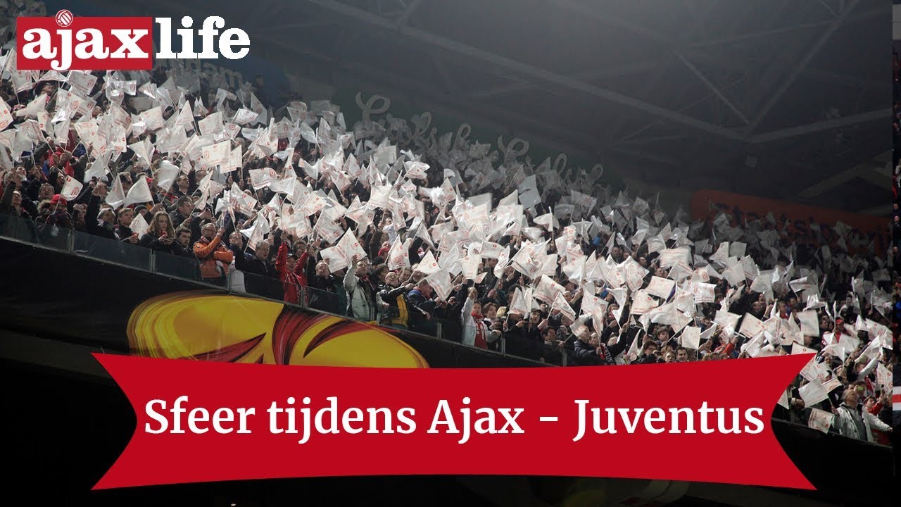 Sfeer tijdens Ajax - Juventus