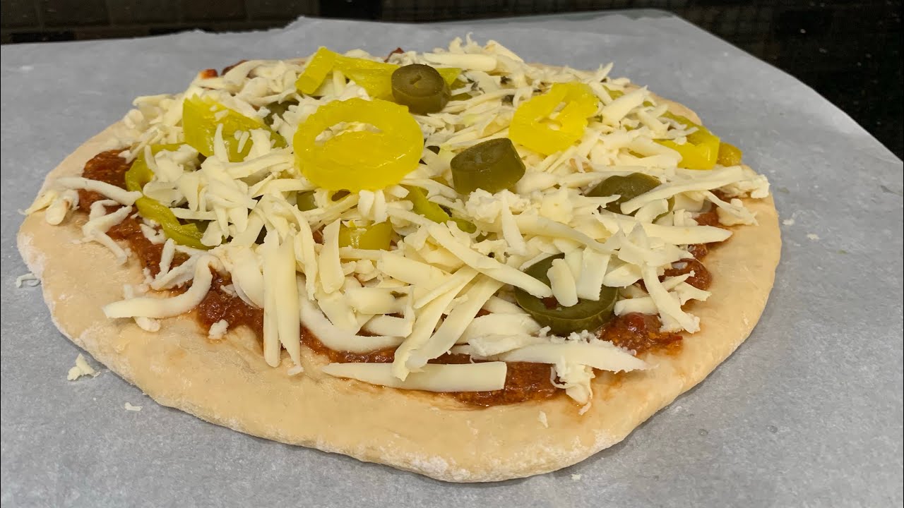Simple & Easy to Freeze Homemade Pizza .  Air Fryer Frozen Pizza, PERFECTLY!!!