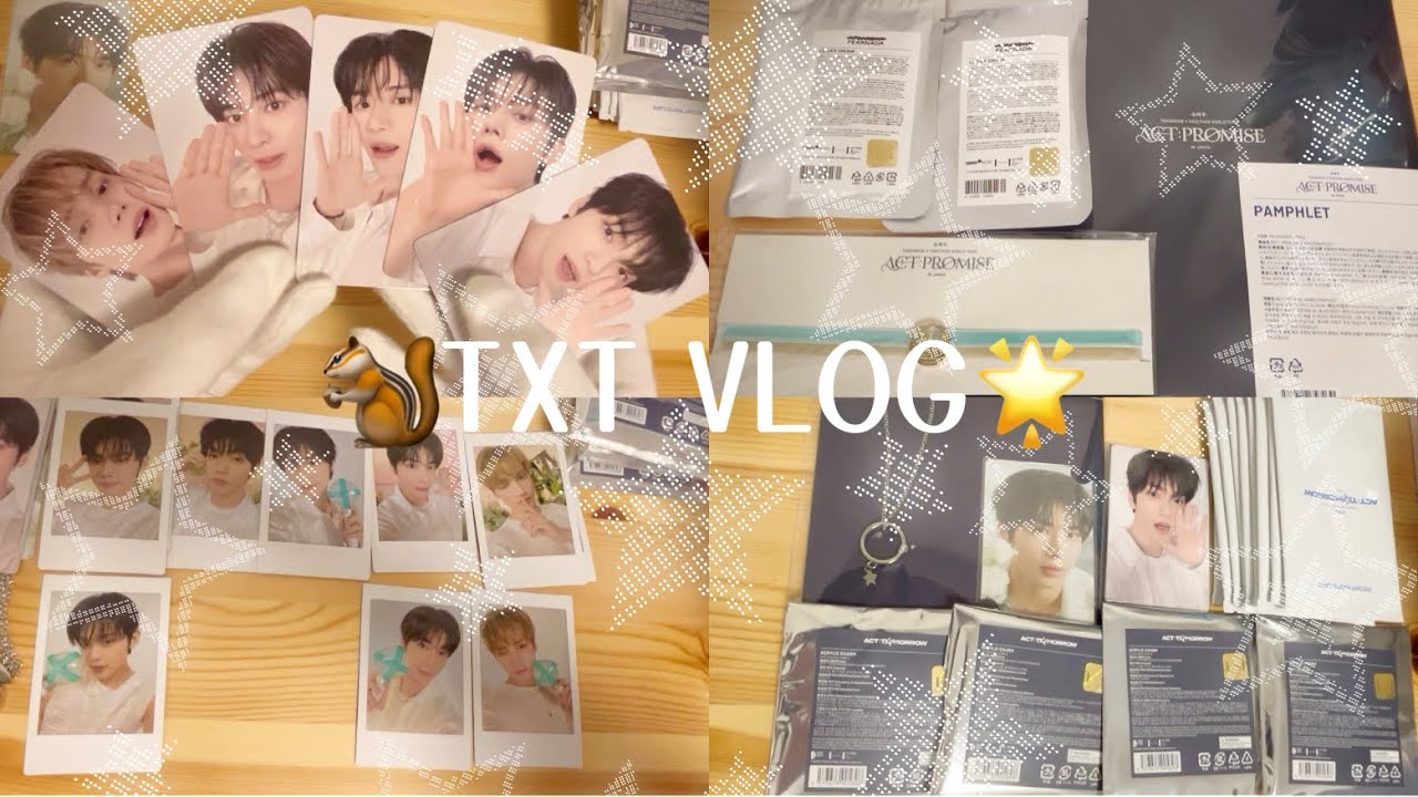 TXT unboxing ACT : TOMORROW JAPAN goods