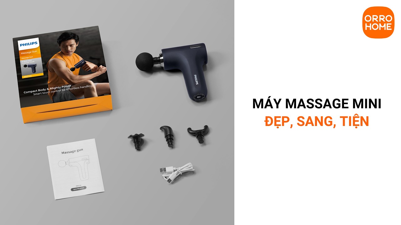 Máy Massage Cầm Tay Đẹp Nhất Của Nhà Philips (Năm 2025) - Review Máy Massage Cầm Tay Philips PPM7319