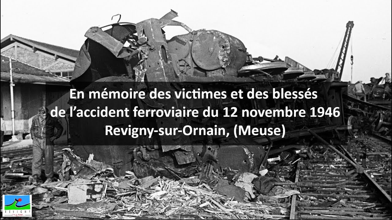 En mémoire des victimes de l'accident ferroviaire du 12 novembre 1946, Revigny-sur-Ornain